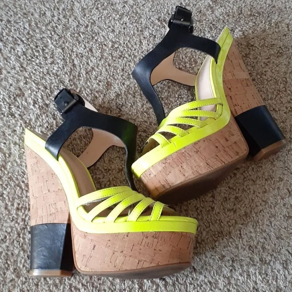 ENZO ANGIOLINI sandal heels, 7.5, wore 1x